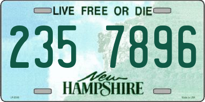 NH license plate 2357896
