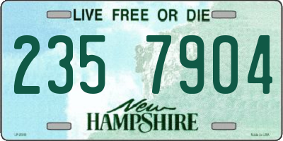 NH license plate 2357904