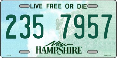 NH license plate 2357957
