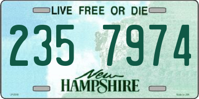 NH license plate 2357974