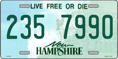 NH license plate 2357990