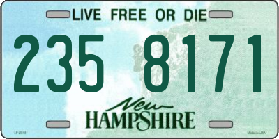 NH license plate 2358171
