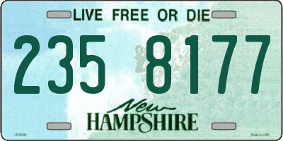 NH license plate 2358177