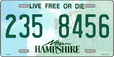 NH license plate 2358456