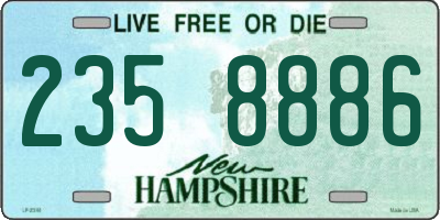 NH license plate 2358886