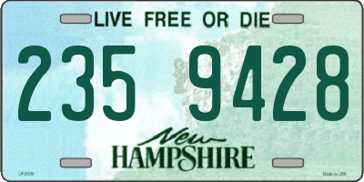 NH license plate 2359428