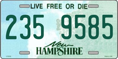 NH license plate 2359585