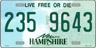 NH license plate 2359643