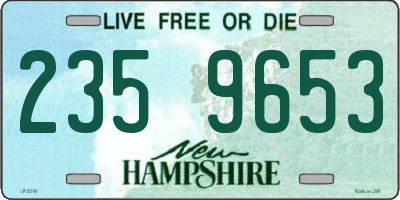 NH license plate 2359653