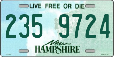 NH license plate 2359724