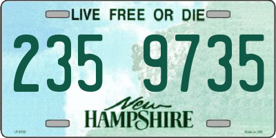 NH license plate 2359735