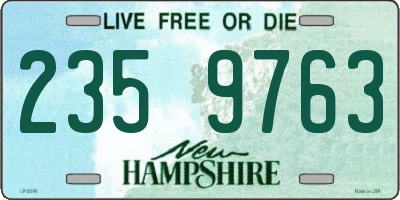 NH license plate 2359763