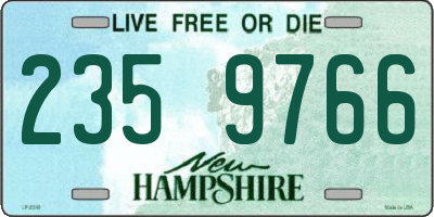 NH license plate 2359766