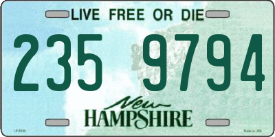 NH license plate 2359794