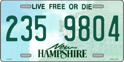 NH license plate 2359804