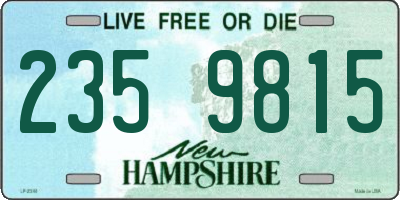 NH license plate 2359815