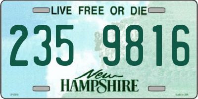 NH license plate 2359816
