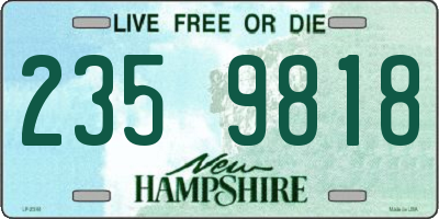 NH license plate 2359818