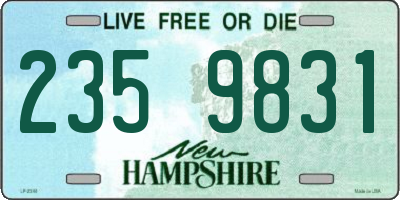 NH license plate 2359831
