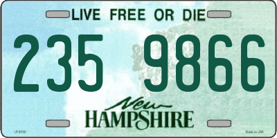 NH license plate 2359866