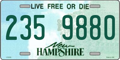 NH license plate 2359880