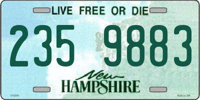 NH license plate 2359883