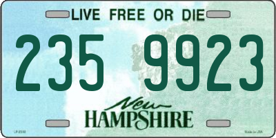 NH license plate 2359923