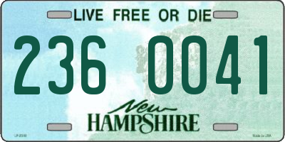 NH license plate 2360041