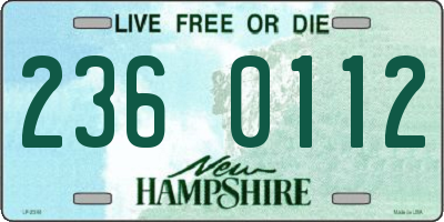 NH license plate 2360112