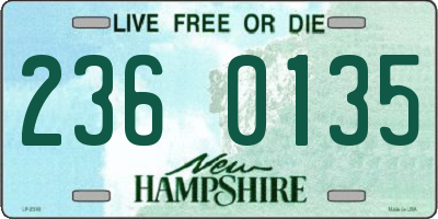 NH license plate 2360135