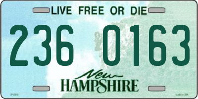 NH license plate 2360163