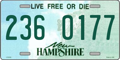 NH license plate 2360177