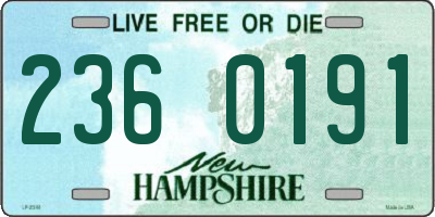 NH license plate 2360191