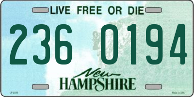 NH license plate 2360194