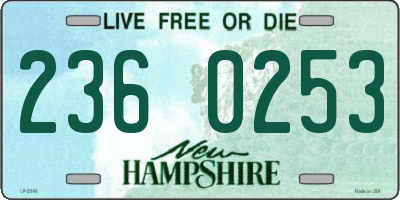 NH license plate 2360253