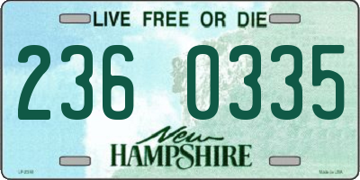 NH license plate 2360335