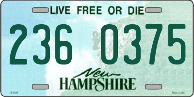 NH license plate 2360375