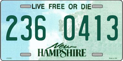 NH license plate 2360413