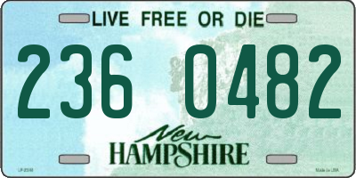 NH license plate 2360482
