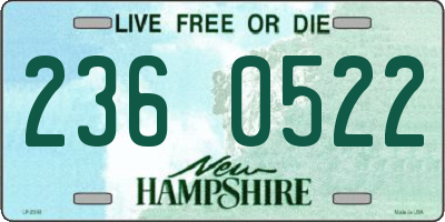 NH license plate 2360522
