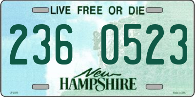 NH license plate 2360523