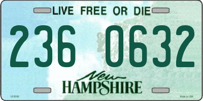 NH license plate 2360632