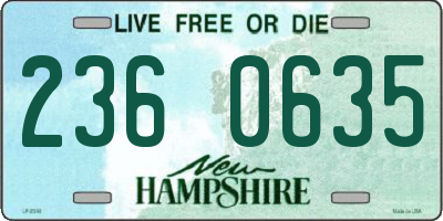 NH license plate 2360635