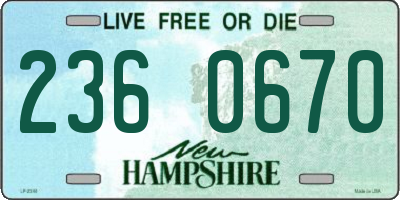 NH license plate 2360670