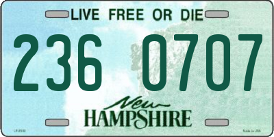 NH license plate 2360707