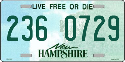 NH license plate 2360729
