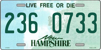 NH license plate 2360733