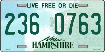 NH license plate 2360763