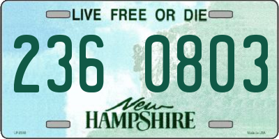 NH license plate 2360803