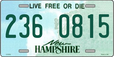 NH license plate 2360815
